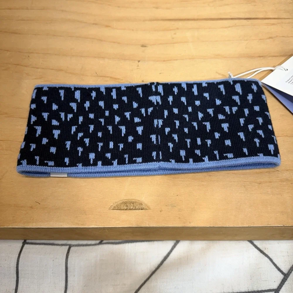 Namuk Merino Wool Headband L/XL Blue Ciel Winter Ear‎ Warmer Ski Outdoor NWT
